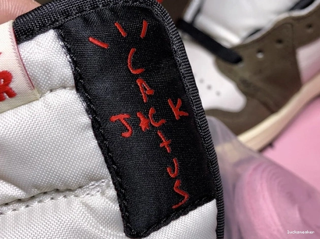 Reps LUCY 'Mocha' Retro 100 High Air OG 1 Travis CD4487 Jordan Scott x - 0712